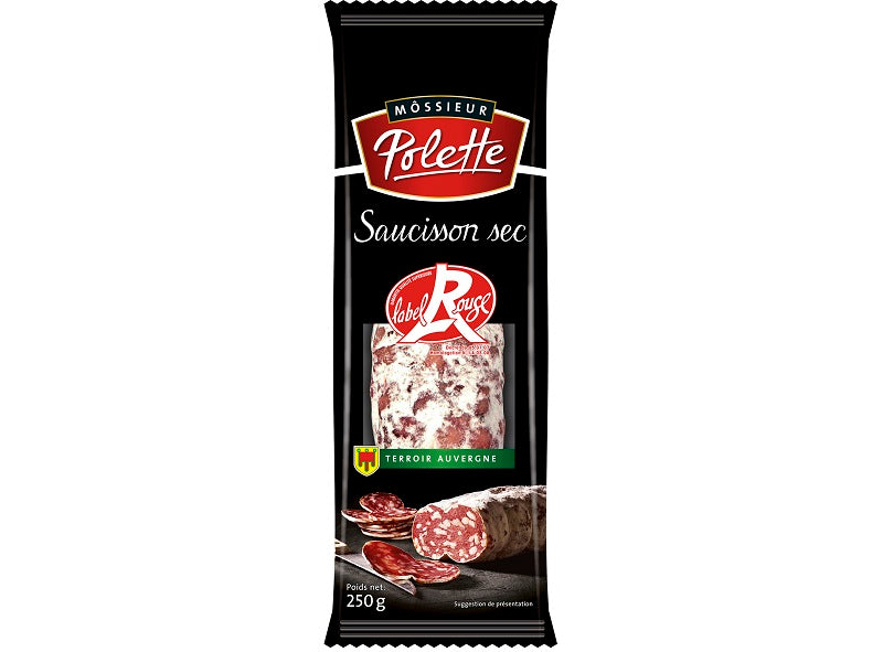 Mossieur Polette Red Label Auvergne Dry Saucisson  - 250 G