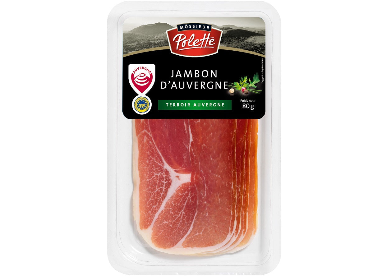 Mossieur Polette Auvergne Igp Cured Dry Ham  -  80 G