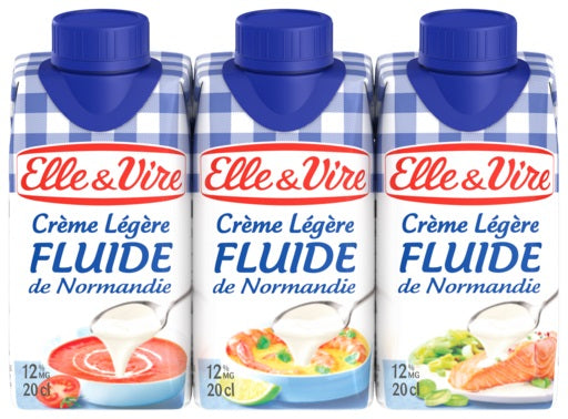Elle&Vire Light Cream 12% Fat Brik  - 20Cl