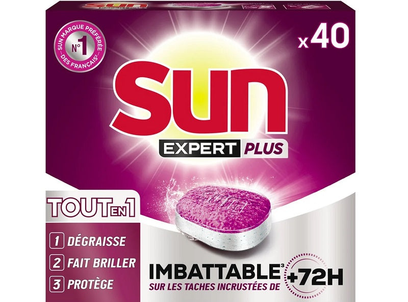 Sun All-In-1 Expert Plus Dishwasher Tablets  - 40Pc