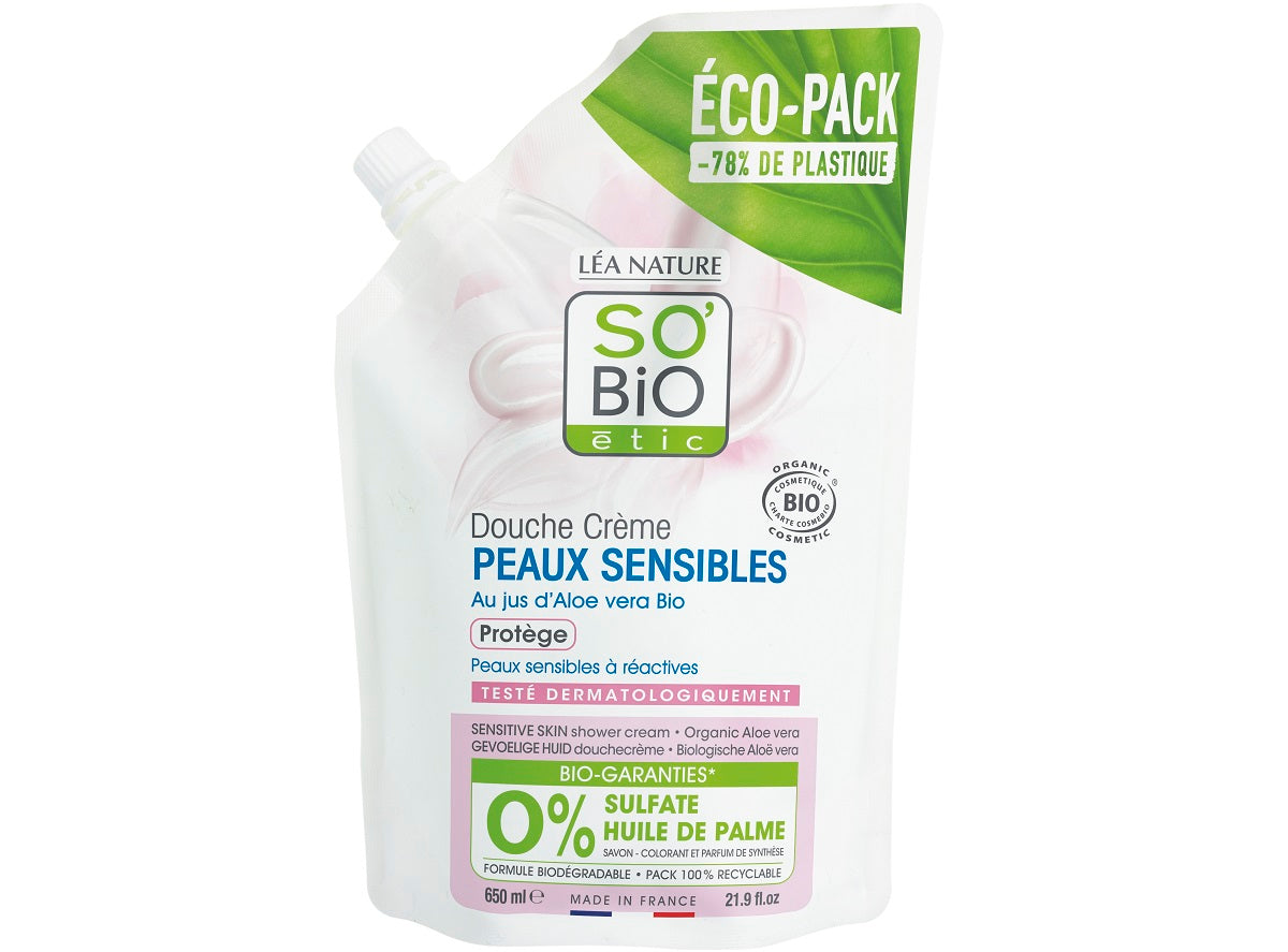 So Bio Etic Organic Aloe Vera Shower Cream Eco  - 650 ml