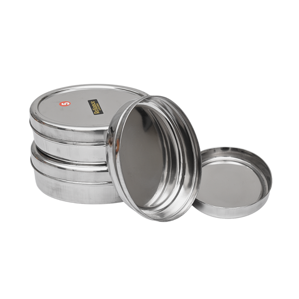 Stainless Steel Nested Oval Snack Dabba - Set Of 3