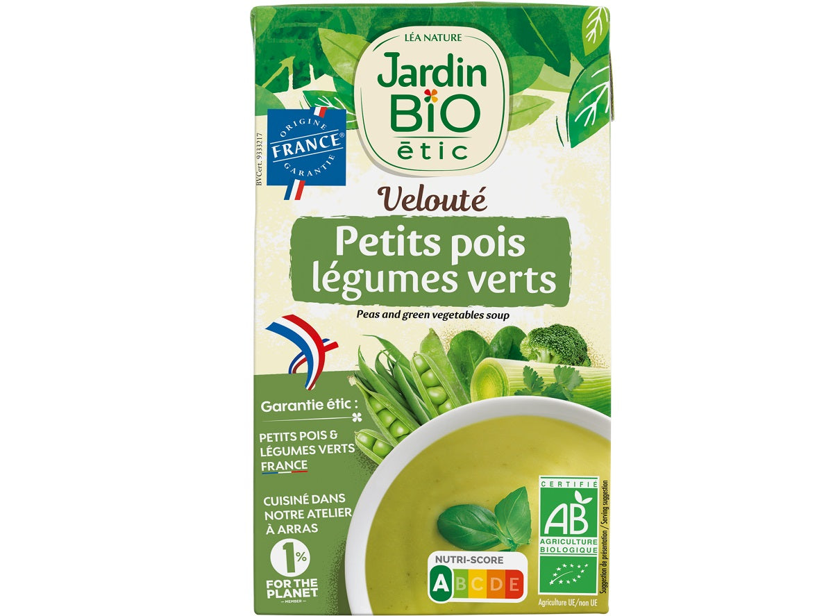 Jardin Bio Organic Peas Green Vegetables Soup  - p 1L