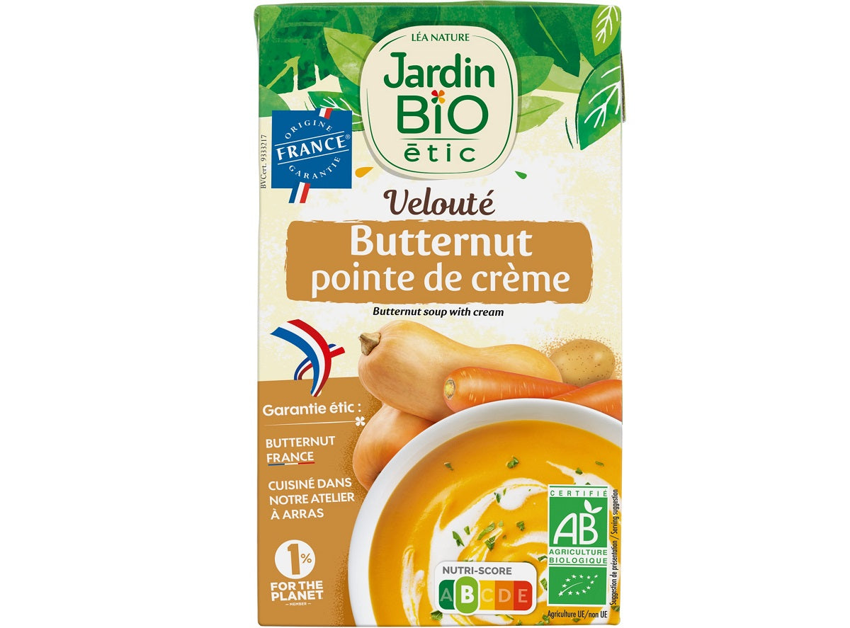 Jardin Bio Organic Butternut Soup With Cream  - m 1L