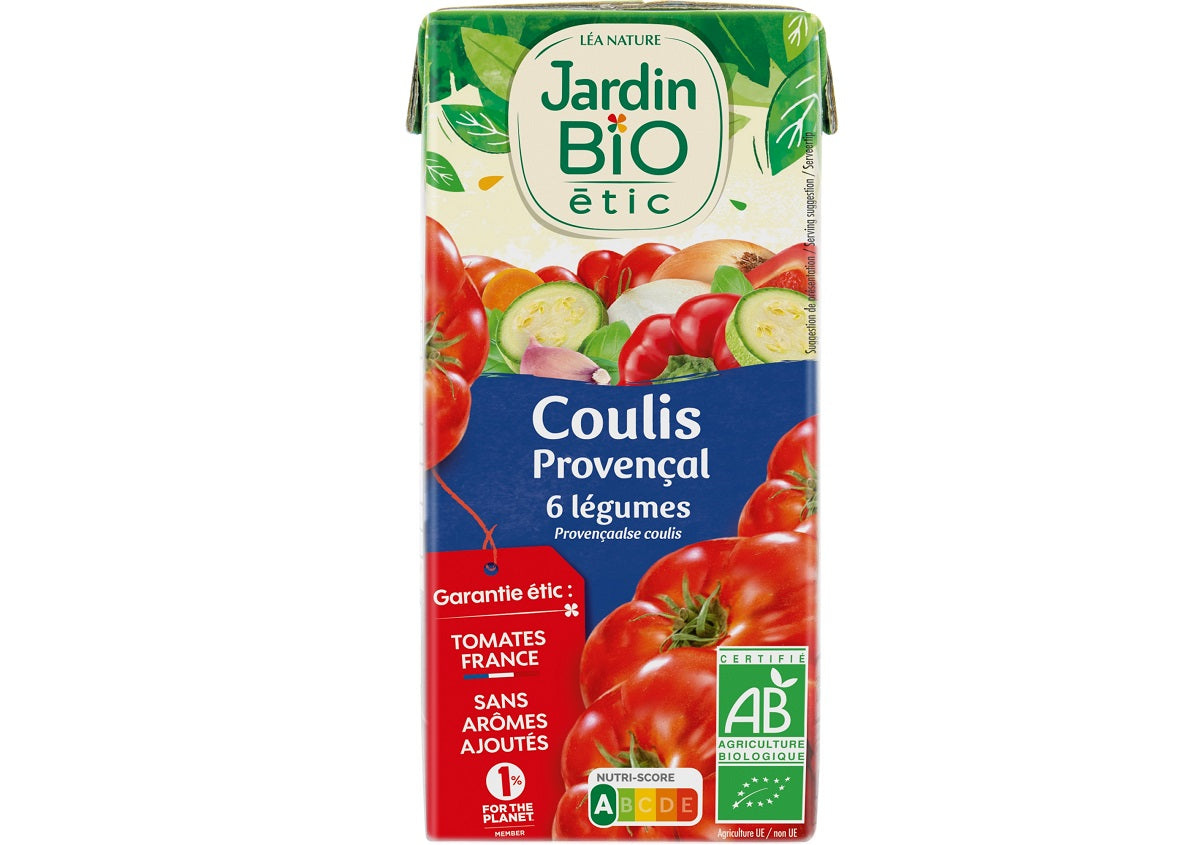 Jardin Bio Organic Provencal Coulis 6 Vegetables  - 340 G