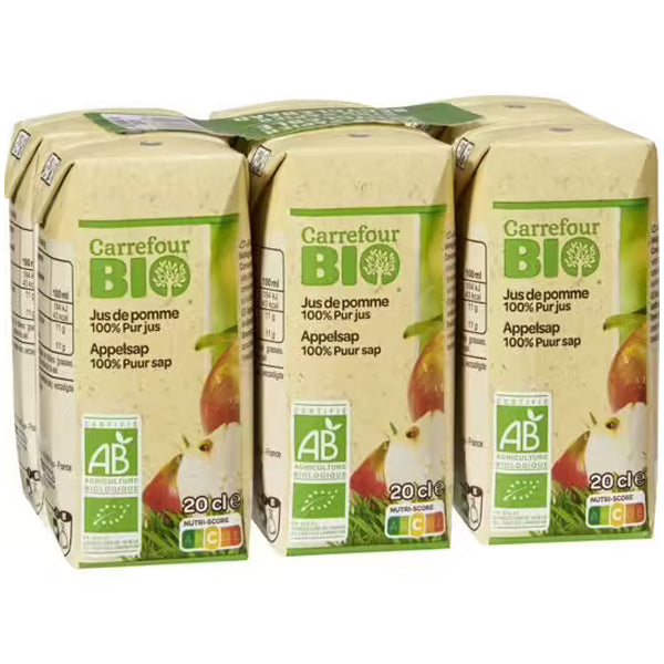 Carrefour Organic Apple Juice  - 20Cl
