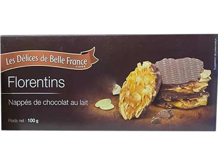 Delices De Belle France Milk Chocolate Florentins  - 100 G