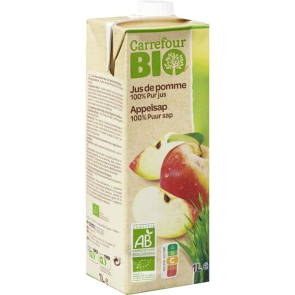 Carrefour Organic Apple Juice  - e 1L