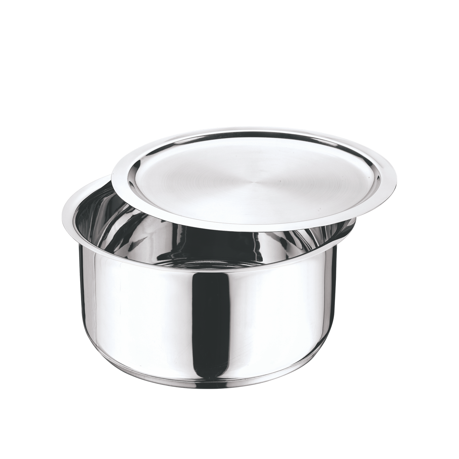 Vinod Stainless Steel 304 Grade Tope/Patila/Topiya with Lid - 2.2 L (18 cm) - TPL18
