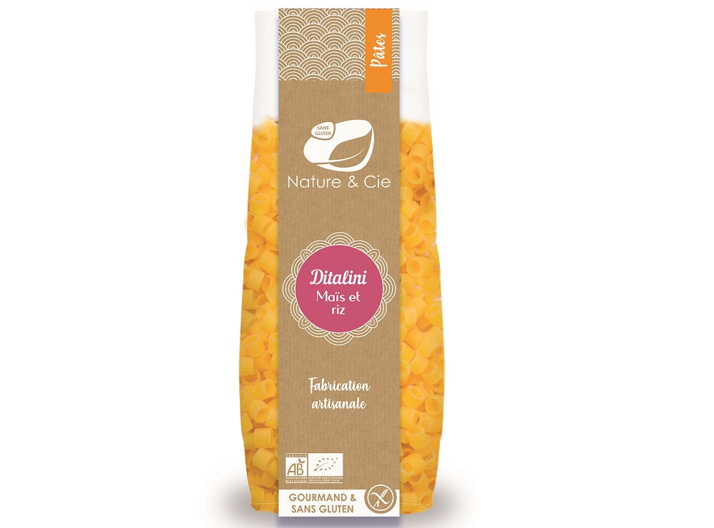 Nature & Cie Organic Corn Rice Ditalini Gluten Free  - 250 G