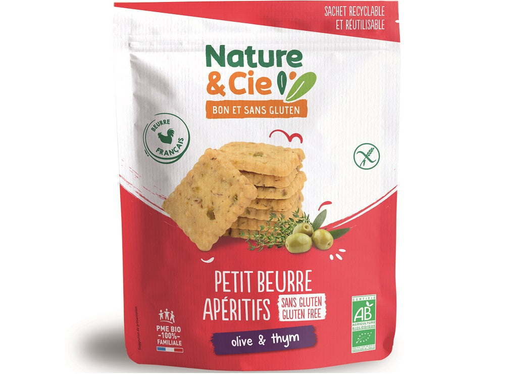 Nature Cie Organic Petit Beurre Olives Thyme Gf  -  80 G