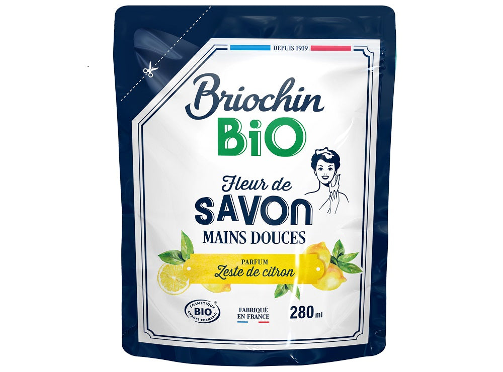Briochin Organic Lemon Liquid Hand Soap Refill  - 280 ML