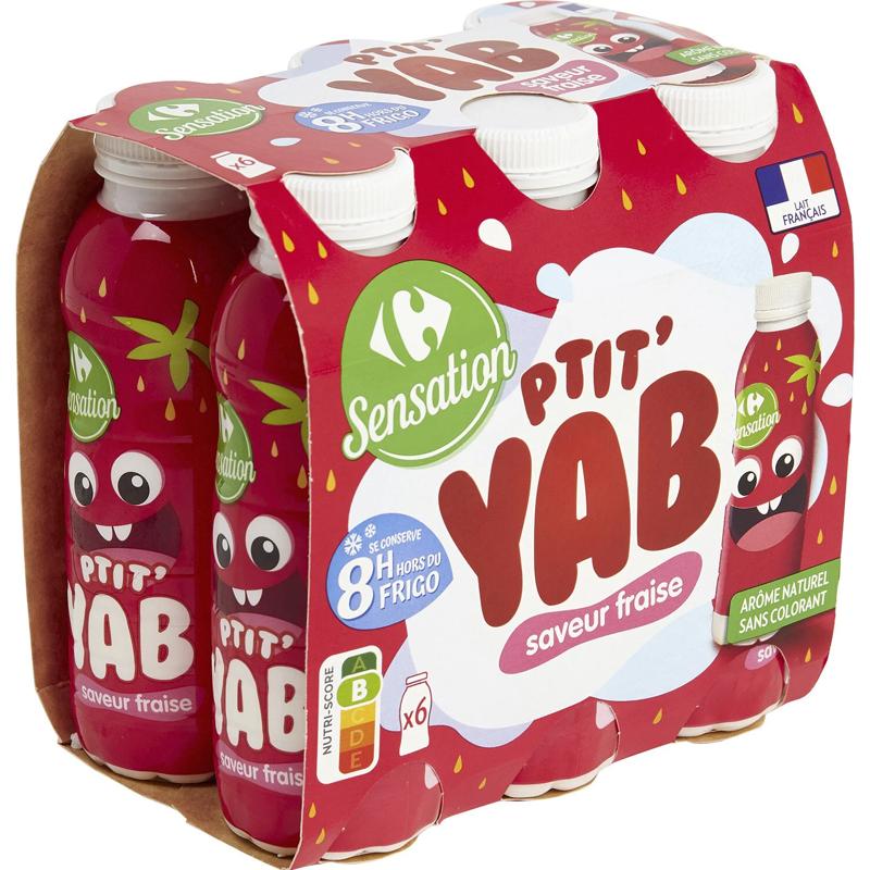 Carrefour Strawberry Drink Yogurt  - 180 G