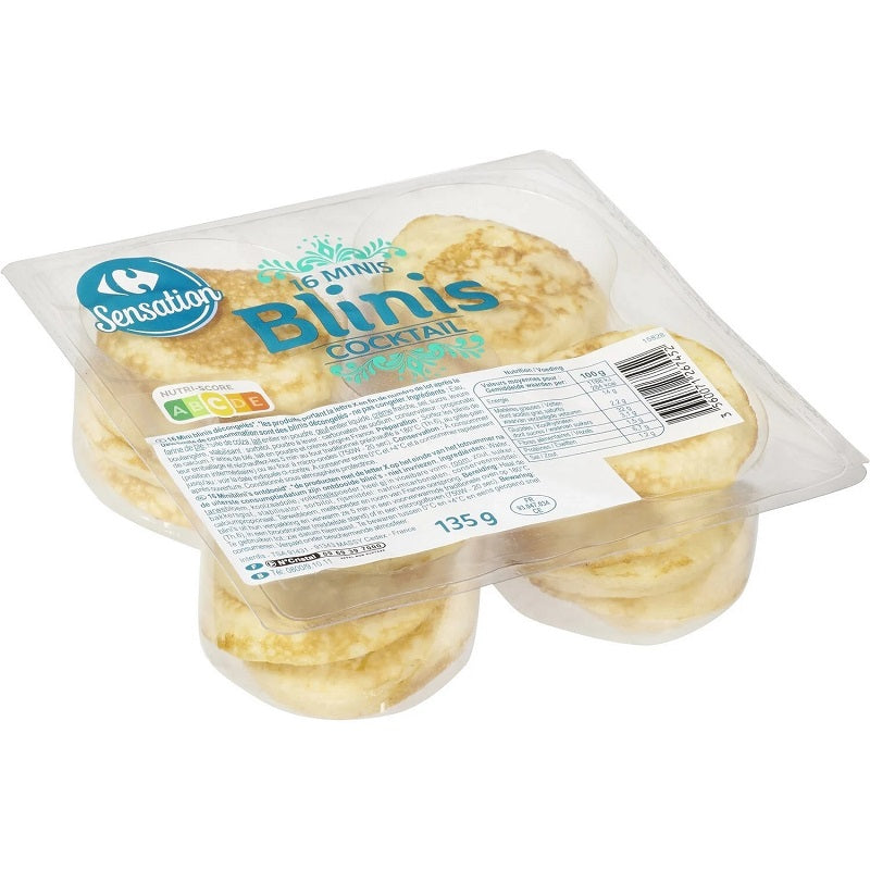 Carrefour Mini Blinis Snack  - 135 G
