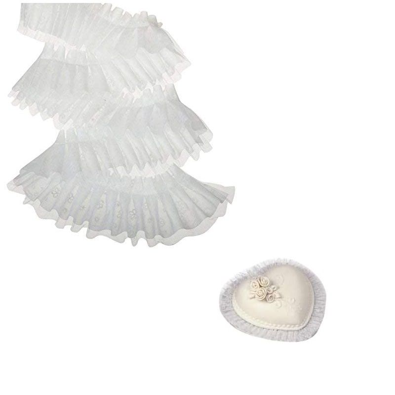 Wilton White Tuk And Ruffle  802-1008 60Ft  - 1 Pc