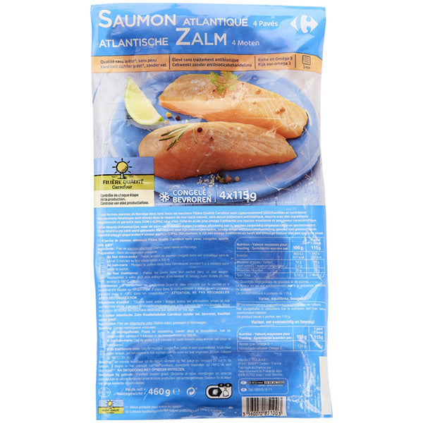 Carrefour Atlantic Salmon Portions  - 115 G