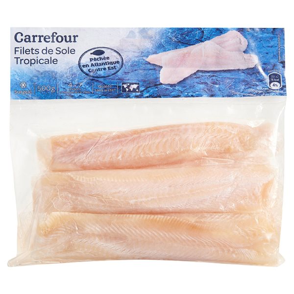 Carrefour Tropical Sole Fillets  - 500 G