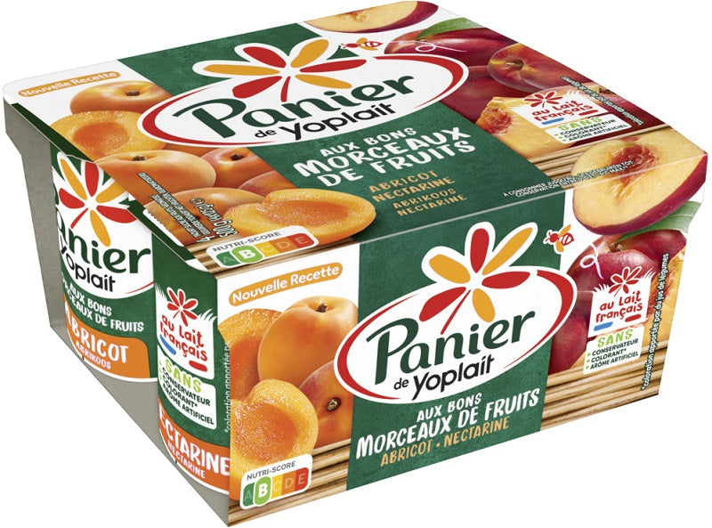 Yoplait Panier Apricot Nectarine Yogurt  - 125 G