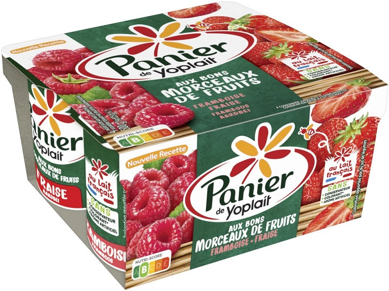 Yoplait Panier Straw Rasp Yogurt  - 125 G