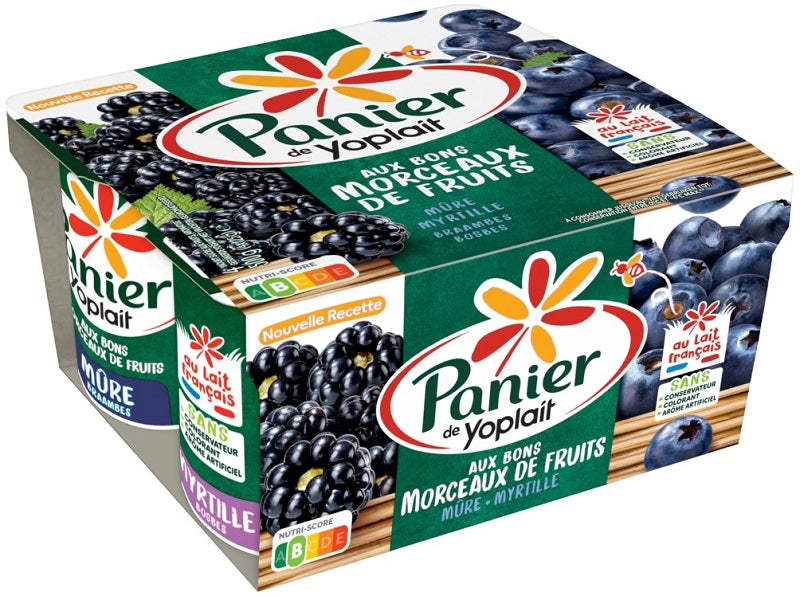 Yoplait Panier Black Blue Yogurt  - 125 G