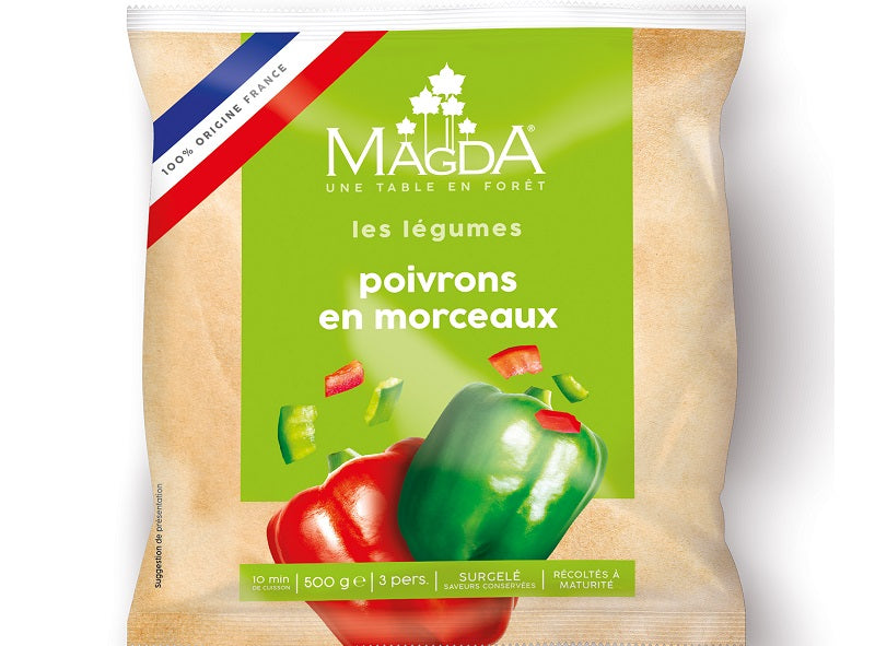 Magda Green And Red Capsicum Pieces  - 500 G