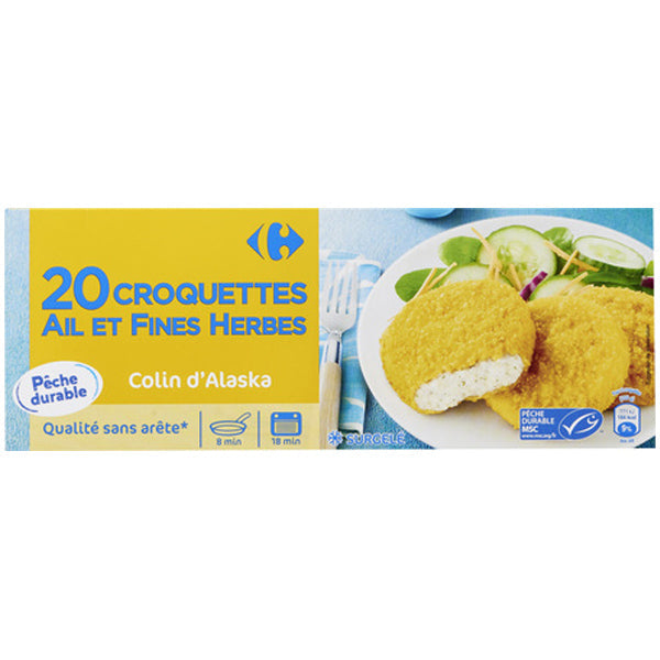 Carrefour Breaded Fish Garlic And Herbs  -  50 G