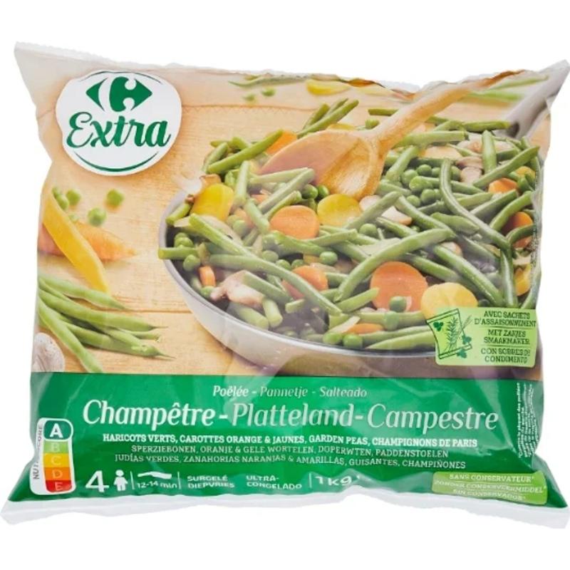 Carrefour Cooked Vegetables Country-Style Stir-Fry  -  1Kg