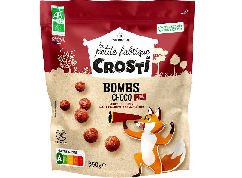 Favrichon Organic Crosti Choco Bombs  - 365 G