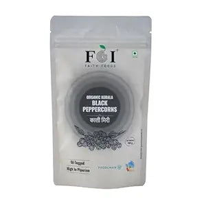 Faith Foods Black Kerala Peppercorns - 100 g
