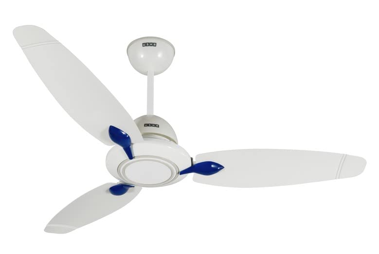 USHA Onio Rho Beta 1200MM BLDC 5 Star Energy Efflicient, Dust & Oil Resistant Ceiling Fan (White) - 1 Pc
