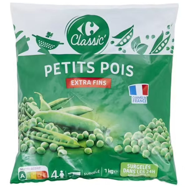 Carrefour Extra-Fine Green Peas  -  1Kg