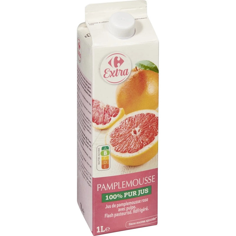 Carrefour Pink Grapefruit Juice With Pulp  - p 1L