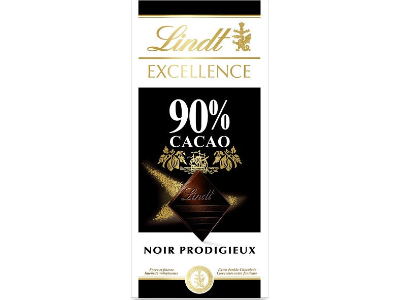 Lindt Dark Chocolate Excellence 90%  - 100 G