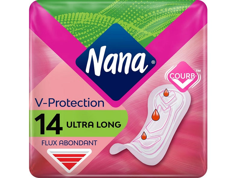 Nana Sanitary Pads Ultra Long  - 14Pc