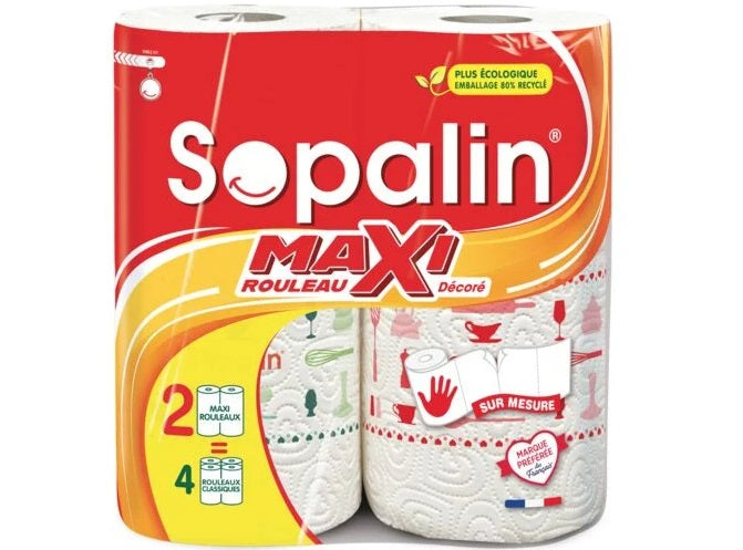Sopalin Decorated Paper Towel  -  2Pc