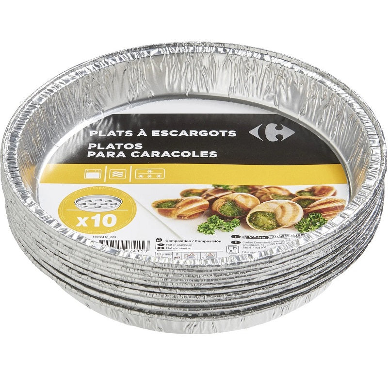 Carrefour Snail Dishes  - 10Pc