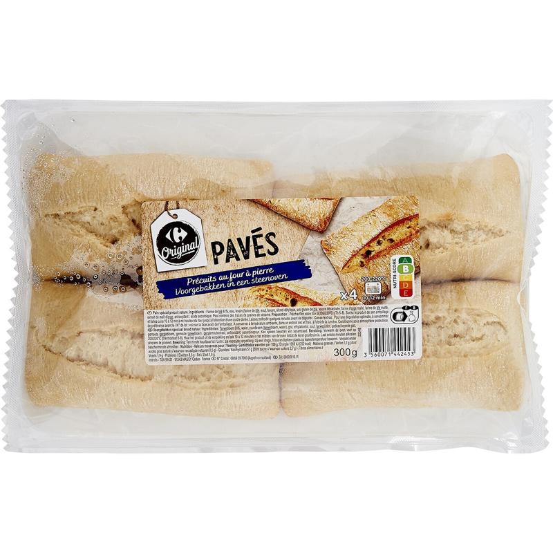 Carrefour Precook Paves Bread  -  75 G
