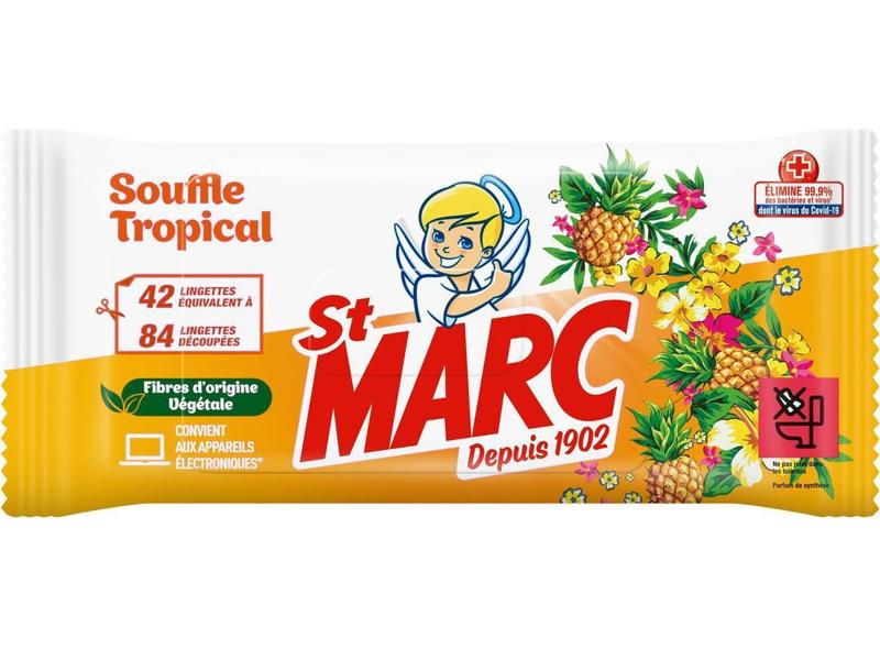 Saint Marc Tropical Breath Cleaning Wipes  - 42Pc