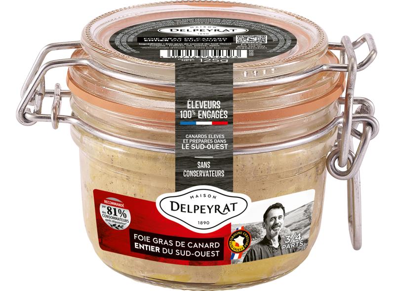 Maison Delpeyrat Whole Duck Foie Gras South-West  - 125 G