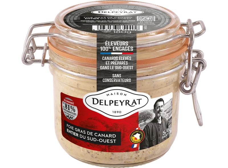 Maison Delpeyrat Whole Duck Foie Gras South-West  - 180 G
