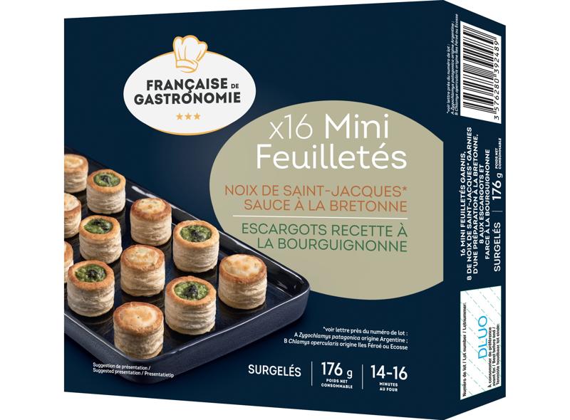 Fr. De Gastronomie Mini Puff Escargots And Scallops  - 176 G