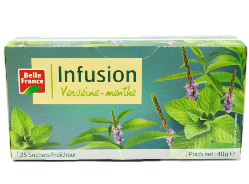 Belle France Verbena Mint Herbal Tea  - 25Pc