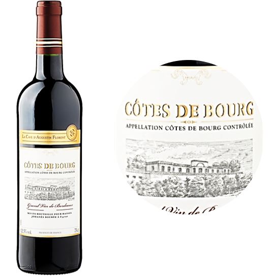 Selection A. Florent Malbec Cotes De Bourg Red Wine  - 75Cl