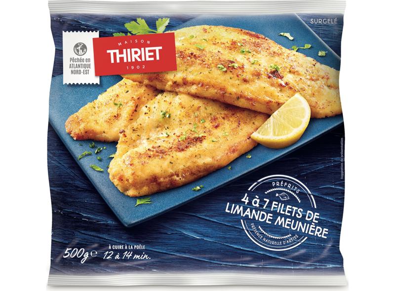 Thiriet Pan Fried Lemon Parsley Sole Fillets  - 500 G