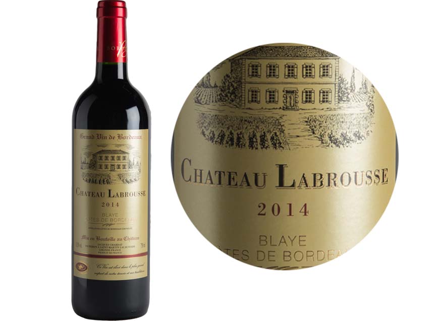 Ch. Labrousse Merlot Blaye Cotes Bordeaux Red  - 75Cl