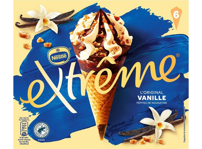 Nestle Vanilla Nougatine Cone Ice Cream  - 426 G