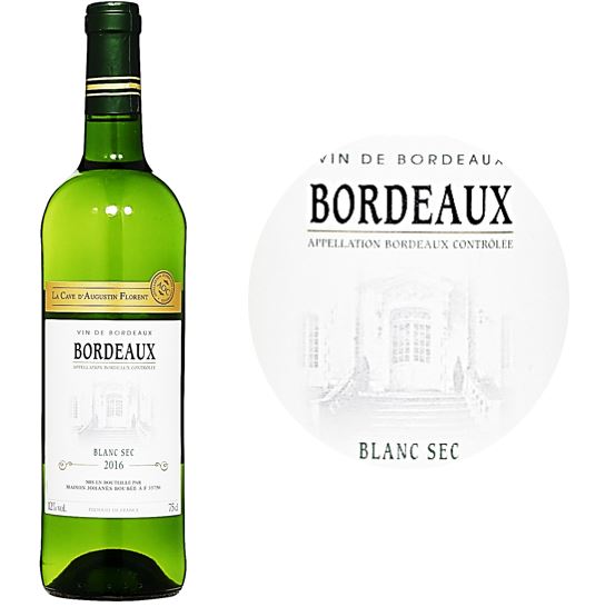 Selection A. Florent Sauvignon Dry Bordeaux White Wine  - 75Cl