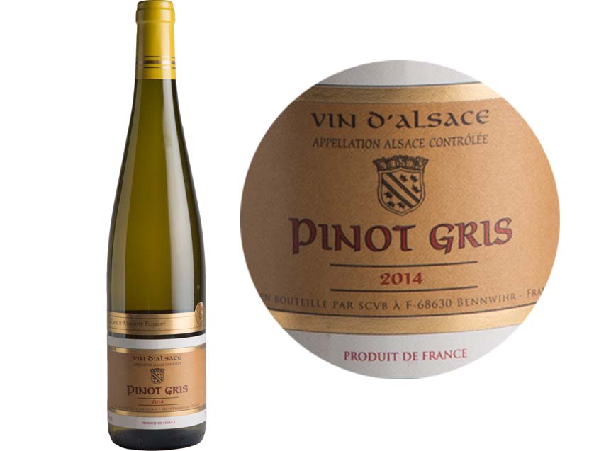 Selection A. Florent Pinot Gris White Wine  - 75Cl