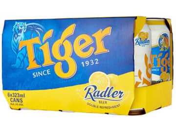 Tiger BeerLpd - Tiger Radler Lemon/Tiger Beer - 323 Ml