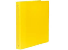 Yellow 4 Ring Binder  -  A4